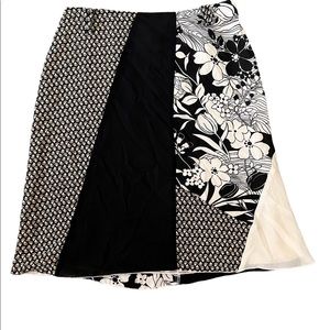 Oscar De La Renta Patchwork Skirt